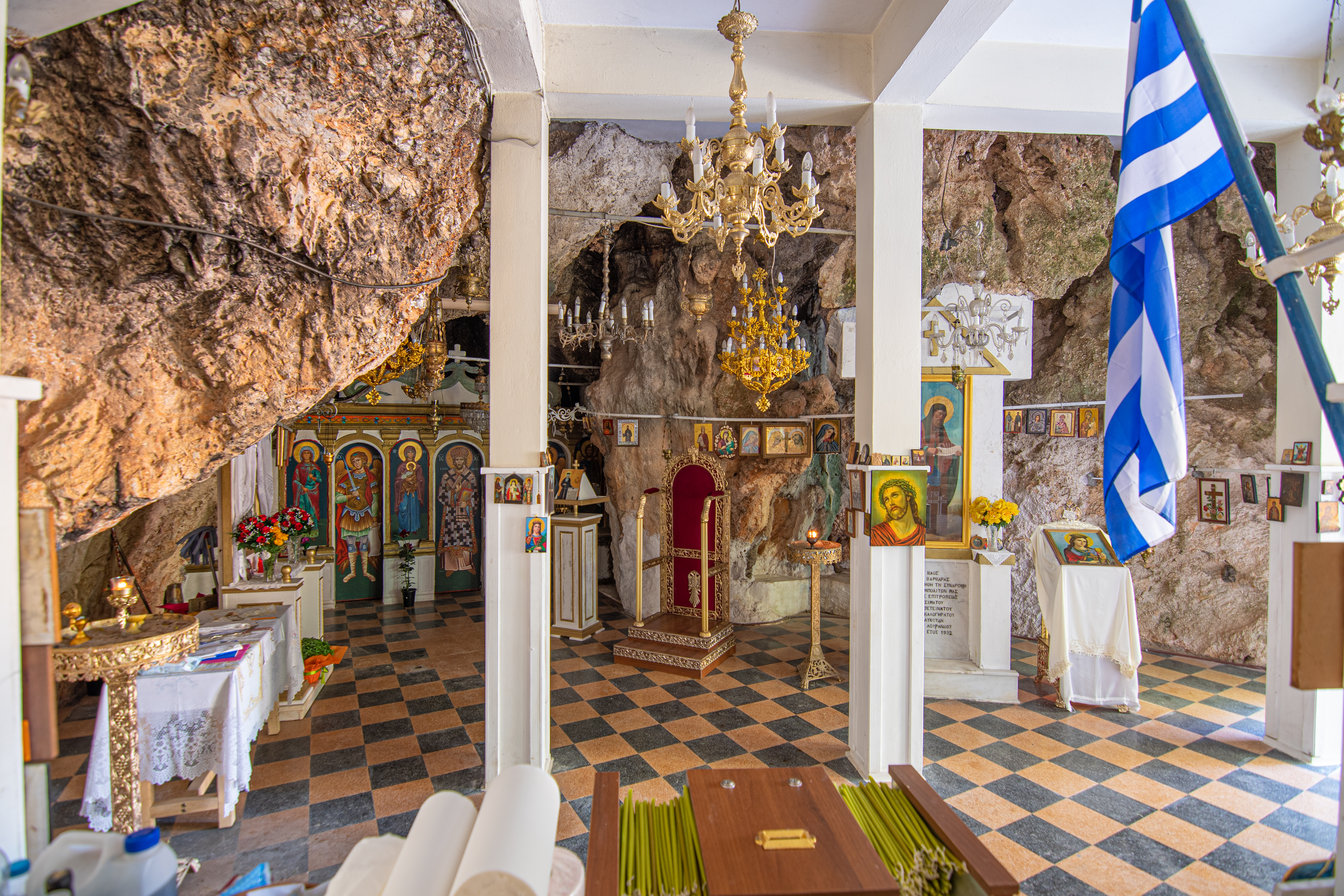 Inside Agia Varvara church 
